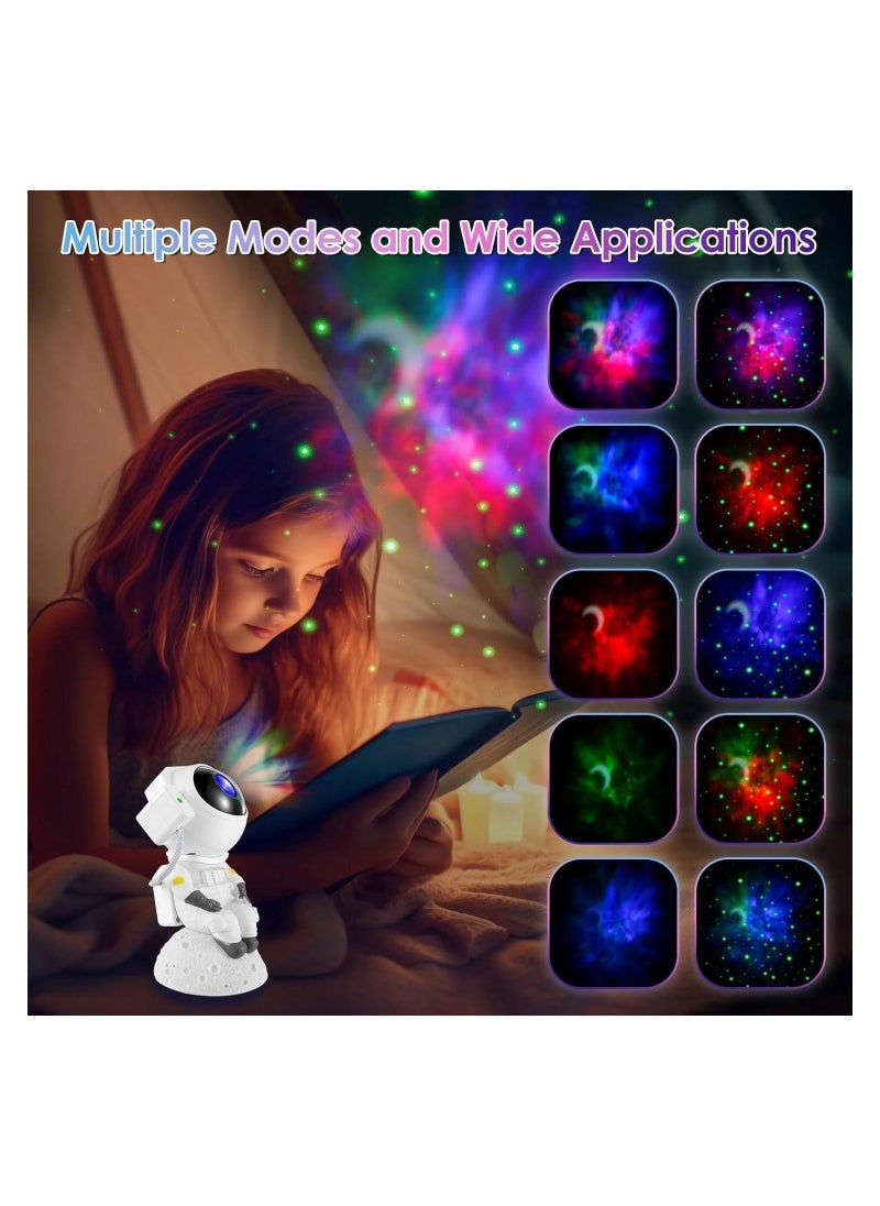 Star Projector Galaxy Night Light Bluetooth Sound Astronaut Space Projector Starry Nebula Ceiling LED Lamp Sky Projector with Moon Light Kids Room Decor Aesthetic Gifts for Birthday Gift - Image 4