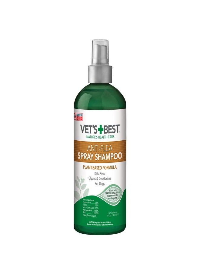 Vet's Best Vet's Best Anti-Flea Spray Shampoo - Dog Flea and Tick Treatment - Plant-Based Formula - Certified Natural Oils - 16 oz  - Image 1