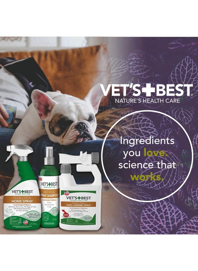 Vet's Best Vet's Best Anti-Flea Spray Shampoo - Dog Flea and Tick Treatment - Plant-Based Formula - Certified Natural Oils - 16 oz  - Image 5
