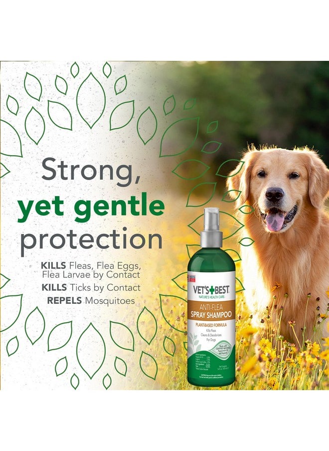 Vet's Best Vet's Best Anti-Flea Spray Shampoo - Dog Flea and Tick Treatment - Plant-Based Formula - Certified Natural Oils - 16 oz  - Image 4