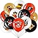 Harrycle 45 Pcs Pirate Party Balloons Red Black White Latex Balloons Set Round Caribbean Gold Skull Pirate Ship Sea Sailing Decoration for Birthday Party Halloween Supplies - Image 3