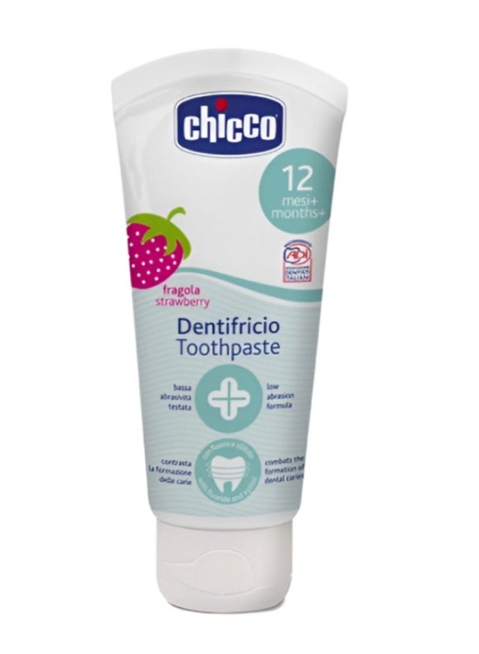 Children's toothpaste, strawberry flavor, for ages 1-5 years, fluoride-free, 50 ml