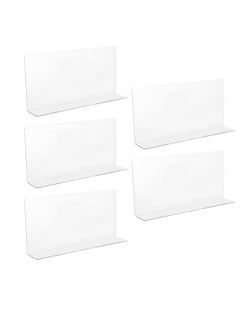 Excefore 10 Pack Plastic Clear Shlef Dividers, Side L Shape Separator Thicken Clapboard, Suitable for Closets, Cabinets, Bedroom, Kitchen, Office  - Image 1