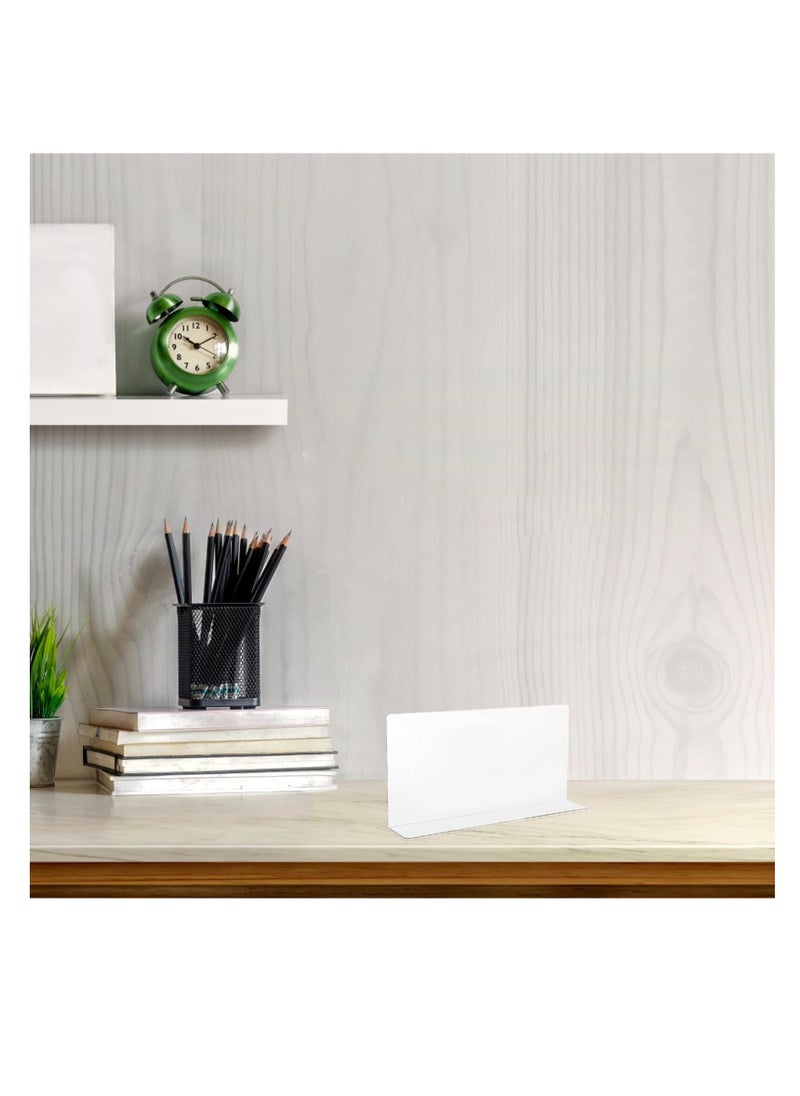 Excefore 10 Pack Plastic Clear Shlef Dividers, Side L Shape Separator Thicken Clapboard, Suitable for Closets, Cabinets, Bedroom, Kitchen, Office  - Image 3