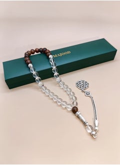 MAJOOD Original Design/33 Rosewood And Crystal Prayer Beads /Tasbih/10mm  - Image 2