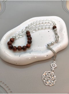 MAJOOD Original Design/33 Rosewood And Crystal Prayer Beads /Tasbih/10mm  - Image 5