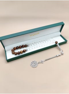 MAJOOD Original Design/33 Rosewood And Crystal Prayer Beads /Tasbih/10mm  - Image 3