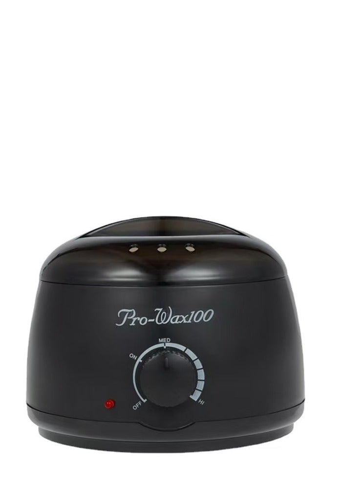 Pro Wax 100 Wax Heater Rapid Heating Adjustable Temperature Easy To Clean Use on the Whole Body Wax Melting Heater Furnace Epilator Hair Removal Hot Warmer Kit (Black) - Image 1