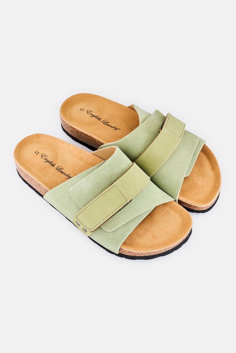 English Laundry Men Slip On Sandals, Olive - Image 2