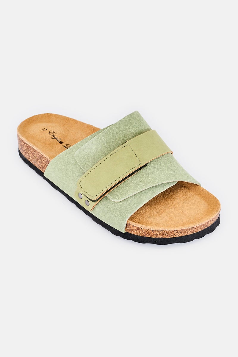 English Laundry Men Slip On Sandals, Olive - Image 1