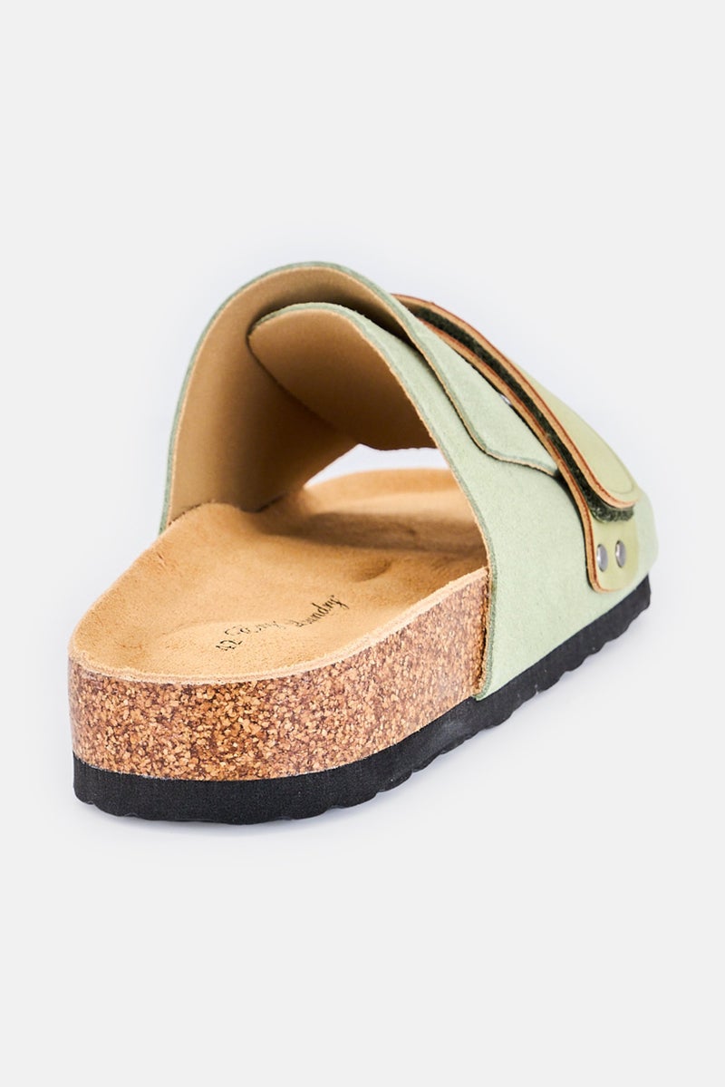 English Laundry Men Slip On Sandals, Olive - Image 3