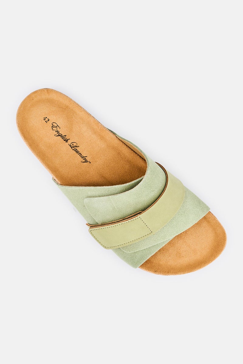English Laundry Men Slip On Sandals, Olive - Image 4