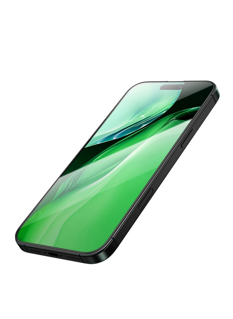 GREEN LION iPhone 16 Pro Max Screen Protector / 3D Silicone Plus High-Definition Edge Glass / Anti Scratch / Anti Fingerprint / 1.8M Impact Tested / Dust Repellent / Bubble Free / Grease Resistance - Black Edge/Clear  - Image 2