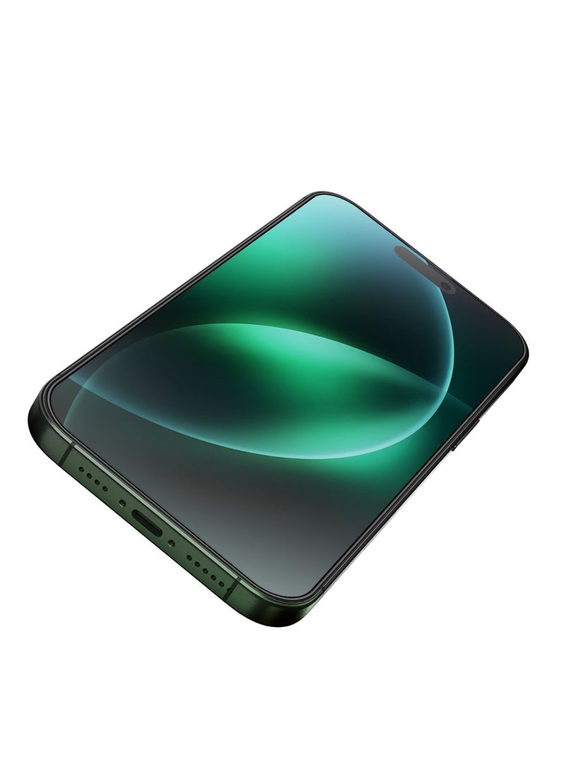 GREEN LION iPhone 16 Pro Max Screen Protector / 3D Silicone Plus High-Definition Edge Glass / Anti Scratch / Anti Fingerprint / 1.8M Impact Tested / Dust Repellent / Bubble Free / Grease Resistance - Black Edge/Clear  - Image 4