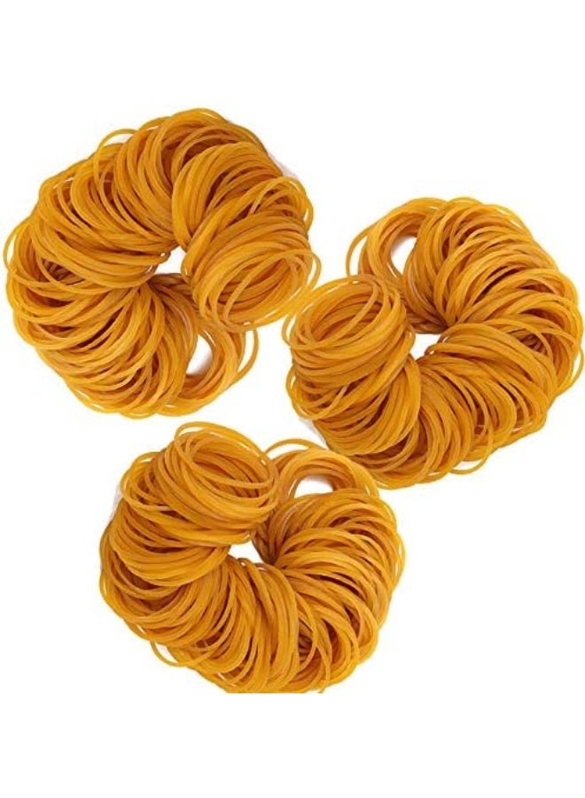 Happy Home Natural Rubber Bands 75 Pack Small Elastic Bands 25mm 1 Inch Yellow Strong Stretchy Office Rubber Bands for Home School Kitchen Organizing Money Bills Papers Cables Cords Hair Crafts Stationery Supplies Biodegradable Eco-Friendly Latex Rubber Band Set Bulk Multi-Purpose Binding Elastic Loop Bands - Image 4
