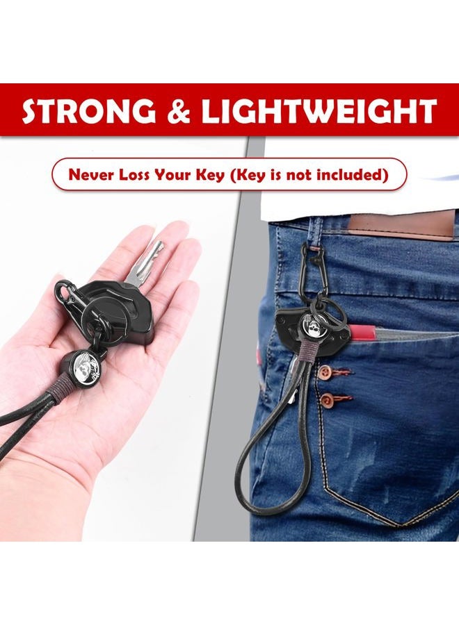 BAKAFOH Key Cover Sporty Key Shell Ignition Key Fob Holder For Cam Am Spyder F3 RT GS RS ST 2008-2024 Models Key Accessories (Black w/Skull Pattern) - Image 3