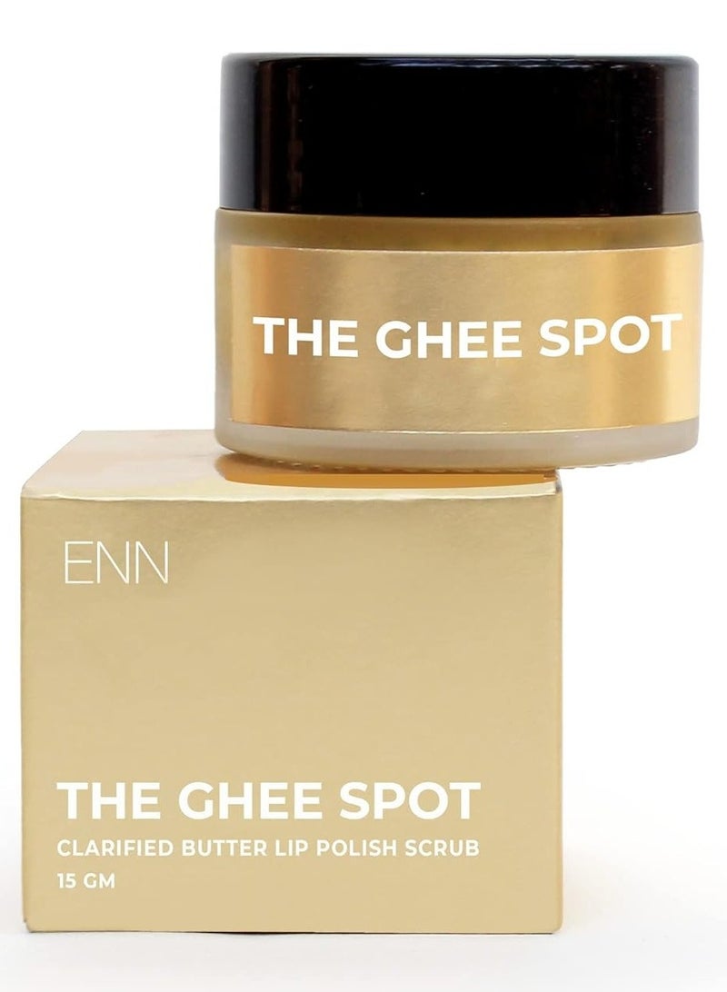 ENN Glaze Clarified Butter Lip BalmLip Pigmentation   Lip Moisturizer  Soft Lips Supple Lips  Ghee Butter   Shea Butter   Saffron Oil   15 gm - Image 1