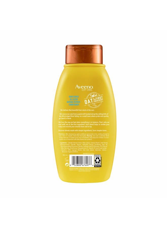 Aveeno Sunflower Oil Blend Conditioner, for Dry Damaged Hair, Dye, Paraben & Sulfate Surfactants Free, 12oz - Image 2