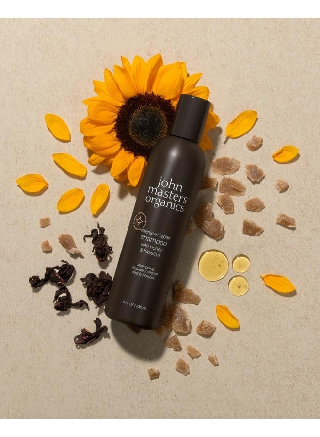 John Masters Organics Intensive Repair Shampoo With Honey & Hibiscus 8 Fl Oz - Image 2