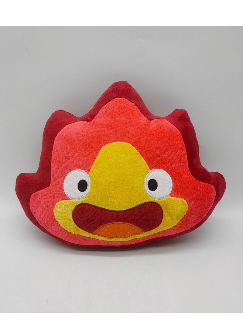 Calcifer Plush Toy, Fire Demon Stuffed Doll Pillow, Short Plush PP Cotton, Cute and Soft Cuddly Figure  - Image 1