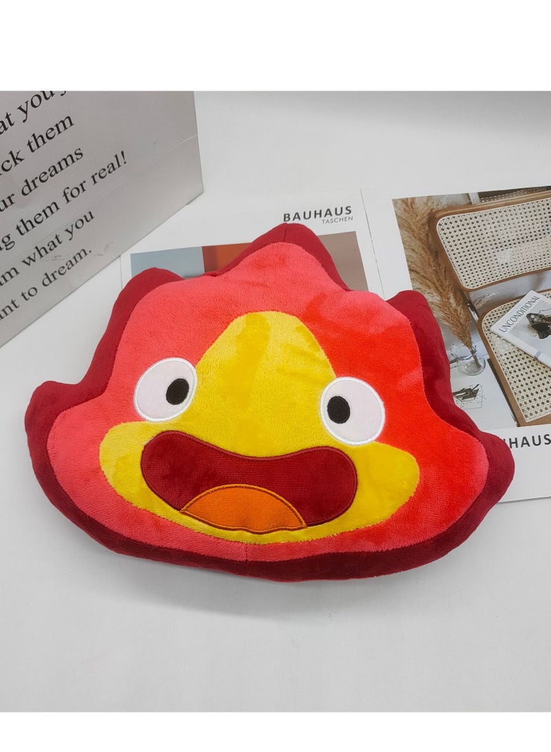 Calcifer Plush Toy, Fire Demon Stuffed Doll Pillow, Short Plush PP Cotton, Cute and Soft Cuddly Figure  - Image 3