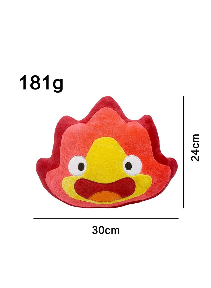 Calcifer Plush Toy, Fire Demon Stuffed Doll Pillow, Short Plush PP Cotton, Cute and Soft Cuddly Figure  - Image 5