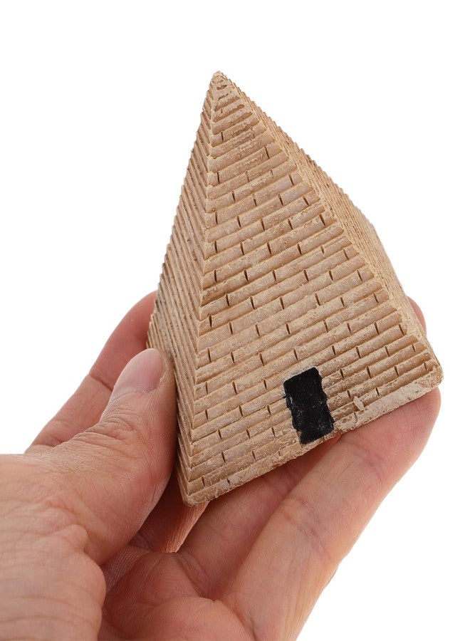 ياردوي زينة هرمية من الراتنج من ياردوي، قطعتان - ديكور هرمي مصري صغير للمنزل والمكتب، ولمسات فنغ شوي - Image 5