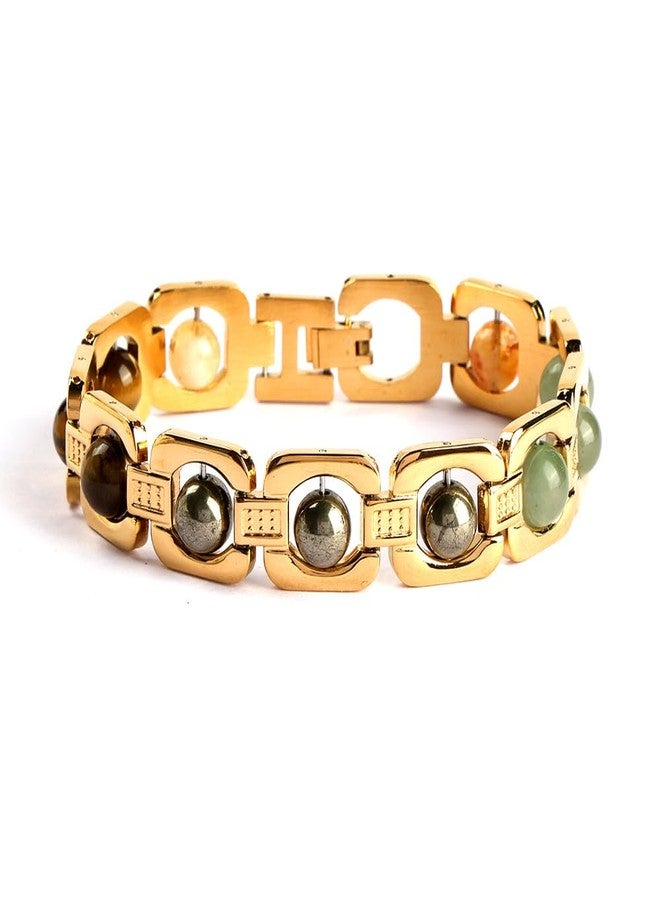 SATVIK IGP Gold Plated Money Magnet Bracelet | Premium Alloy with Gold IGP Plating | Promotes positivity, abundance, and financial well-being - Image 1