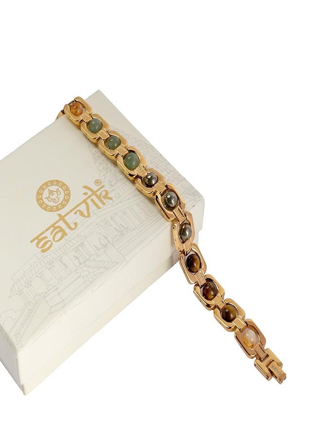 SATVIK IGP Gold Plated Money Magnet Bracelet | Premium Alloy with Gold IGP Plating | Promotes positivity, abundance, and financial well-being - Image 4