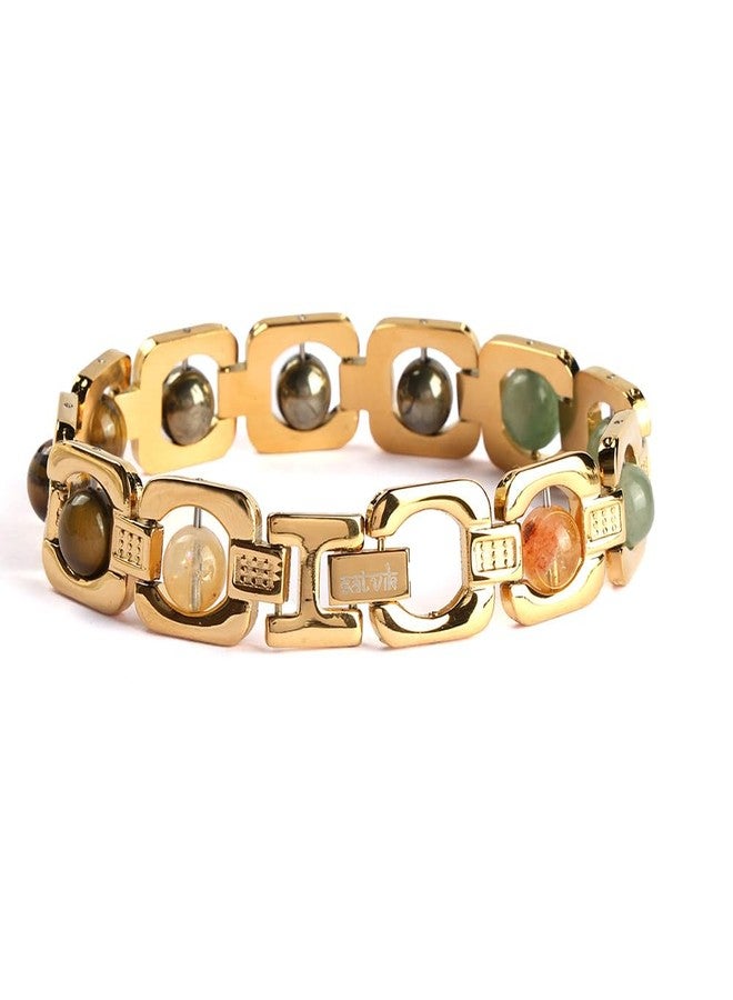 SATVIK IGP Gold Plated Money Magnet Bracelet | Premium Alloy with Gold IGP Plating | Promotes positivity, abundance, and financial well-being - Image 2