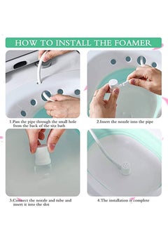 MIXDE Foldable Sitz Bath for Toilet Seat with Flusher, Anti Overflow, Easy to Use and Clean  - Image 3