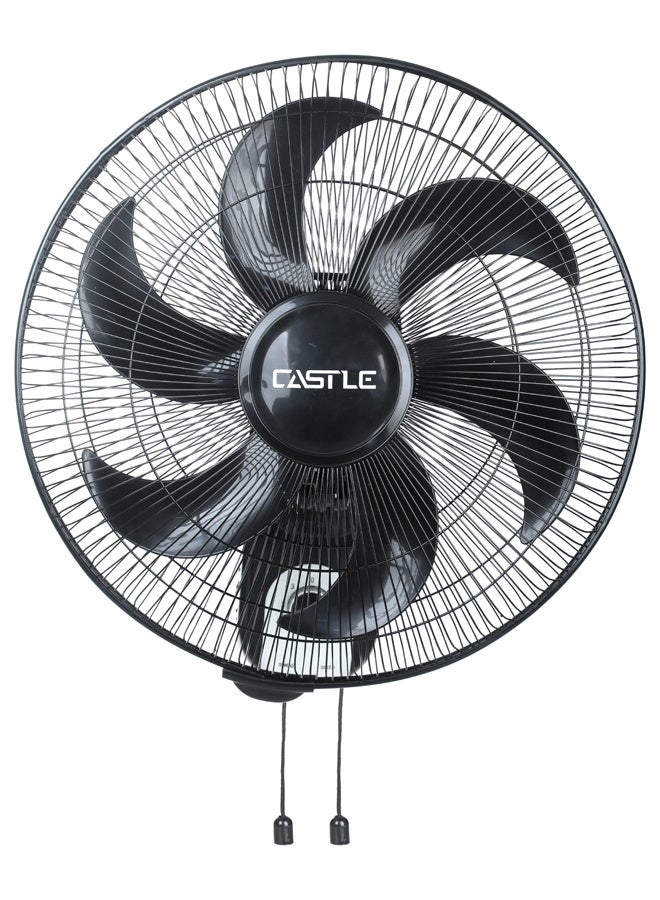 Castle Castle Wall Fan 18 Inches 6 Blades, Black - FAW1918  - Image 1