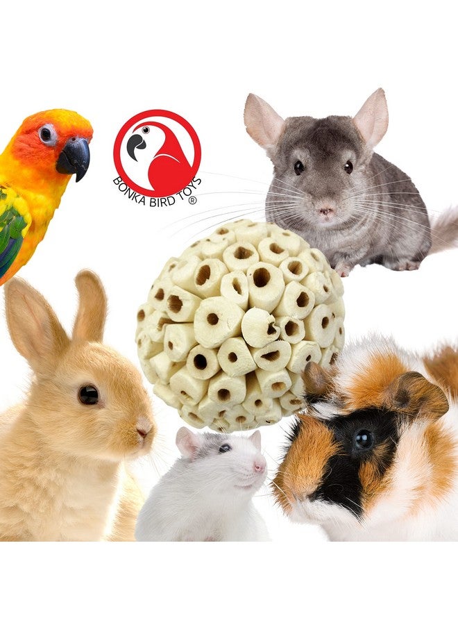 Bonka Bird Toys Bonka Bird Toys 2117 Pk6 Sola Atta Balls Foot Talon Craft Part Parrot Bird Toys Conure Parakeet Cockatiel and Similar - Image 2