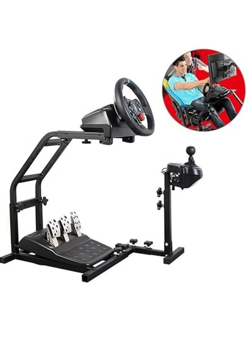 Logity Racing Wheel Simulator Stand for Logitech G29, G27, G25, G920 Steering Gaming Wheel Stand Without Wheel and Pedals - Image 1