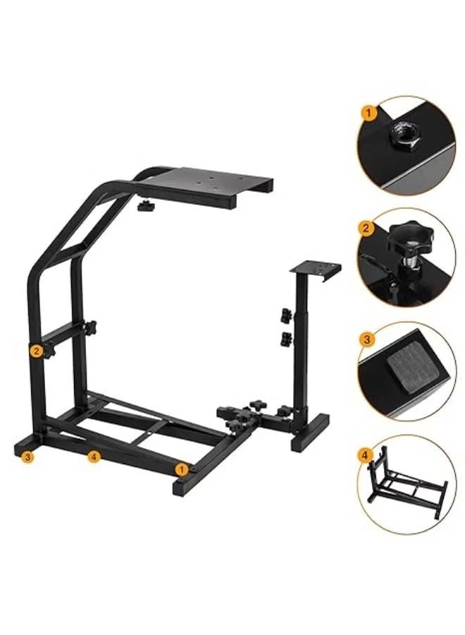 Logity Racing Wheel Simulator Stand for Logitech G29, G27, G25, G920 Steering Gaming Wheel Stand Without Wheel and Pedals - Image 4