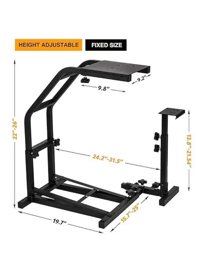 Logity Racing Wheel Simulator Stand for Logitech G29, G27, G25, G920 Steering Gaming Wheel Stand Without Wheel and Pedals - Image 2