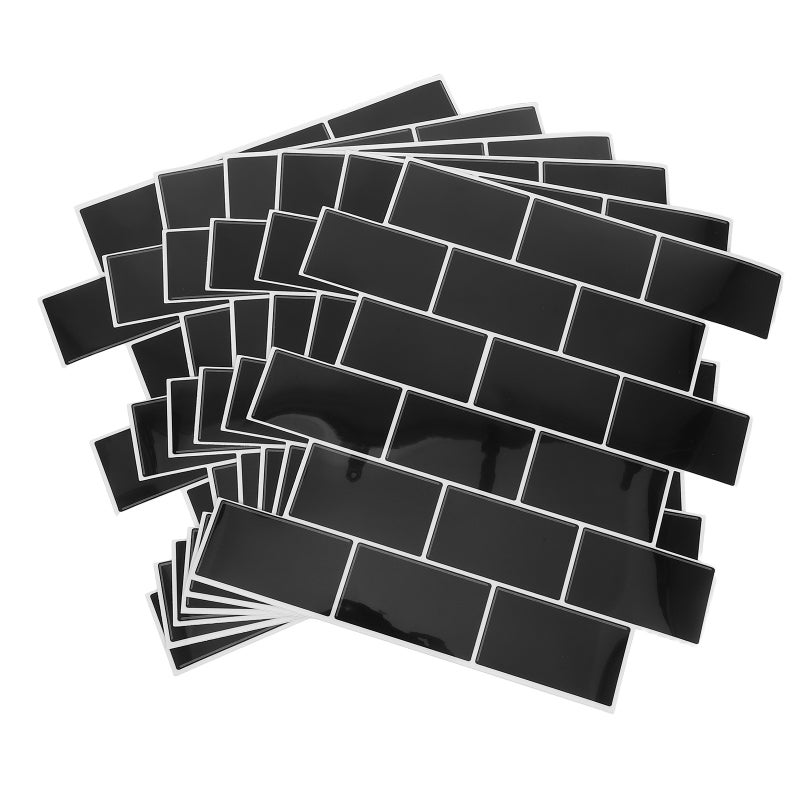 6Pcs Peel and Stick Backsplash Tiles - 3D Subway Tile Sticker Sheets - Self-Adhesive Wall Panels for DIY Kitchen Bathroom Laundry Room Decor - Image 1