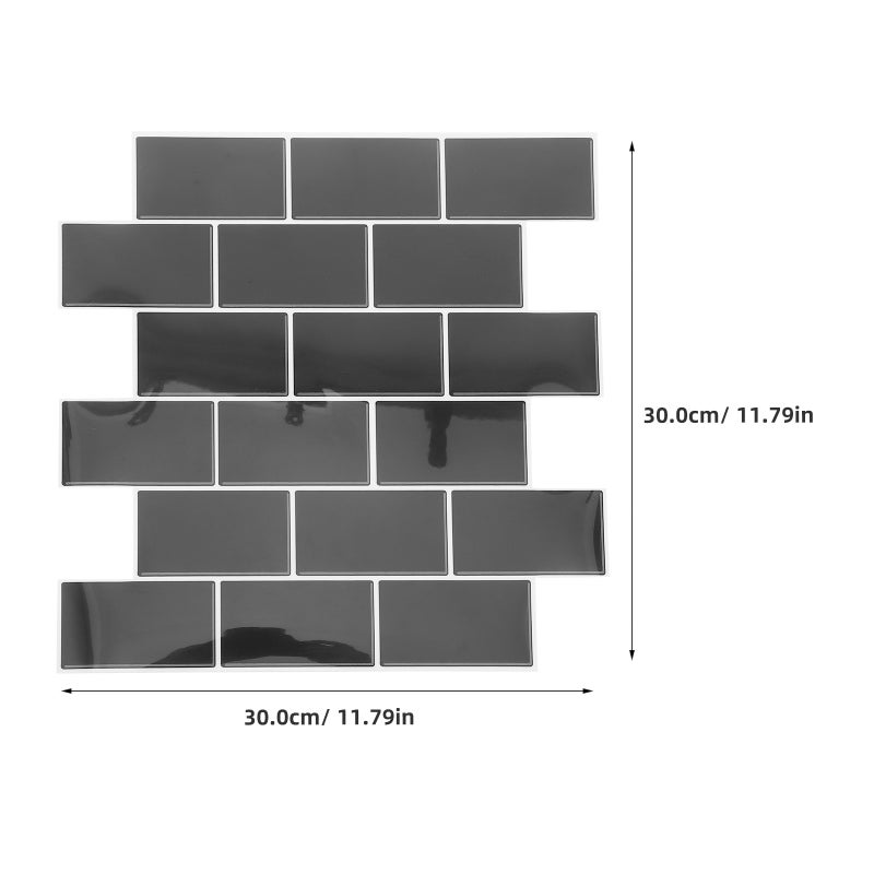 6Pcs Peel and Stick Backsplash Tiles - 3D Subway Tile Sticker Sheets - Self-Adhesive Wall Panels for DIY Kitchen Bathroom Laundry Room Decor - Image 3