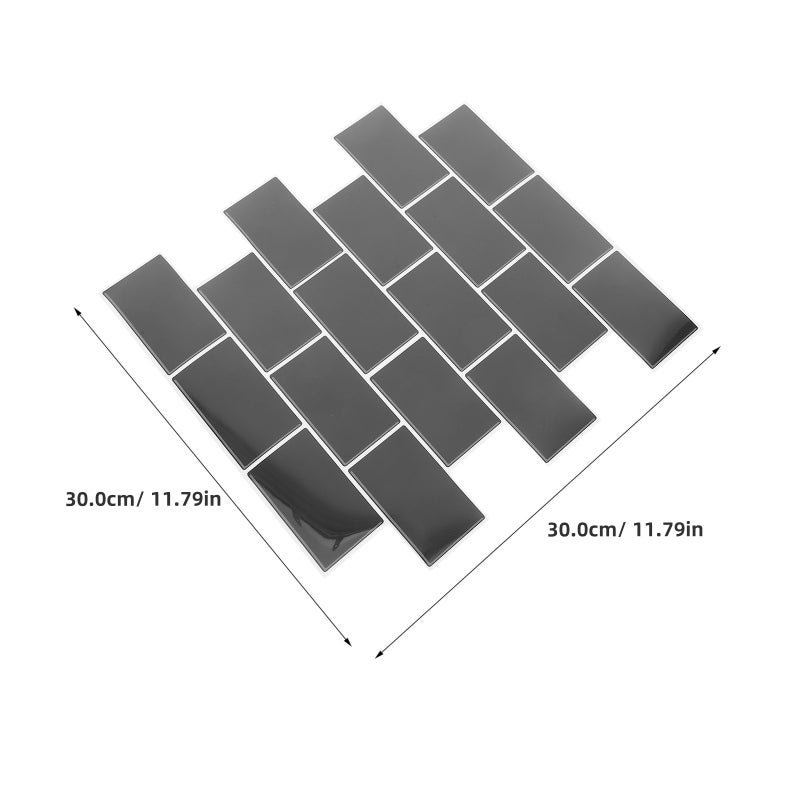 6Pcs Peel and Stick Backsplash Tiles - 3D Subway Tile Sticker Sheets - Self-Adhesive Wall Panels for DIY Kitchen Bathroom Laundry Room Decor - Image 4