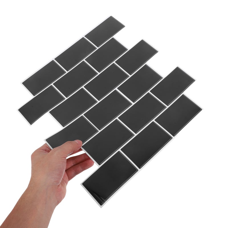 6Pcs Peel and Stick Backsplash Tiles - 3D Subway Tile Sticker Sheets - Self-Adhesive Wall Panels for DIY Kitchen Bathroom Laundry Room Decor - Image 2