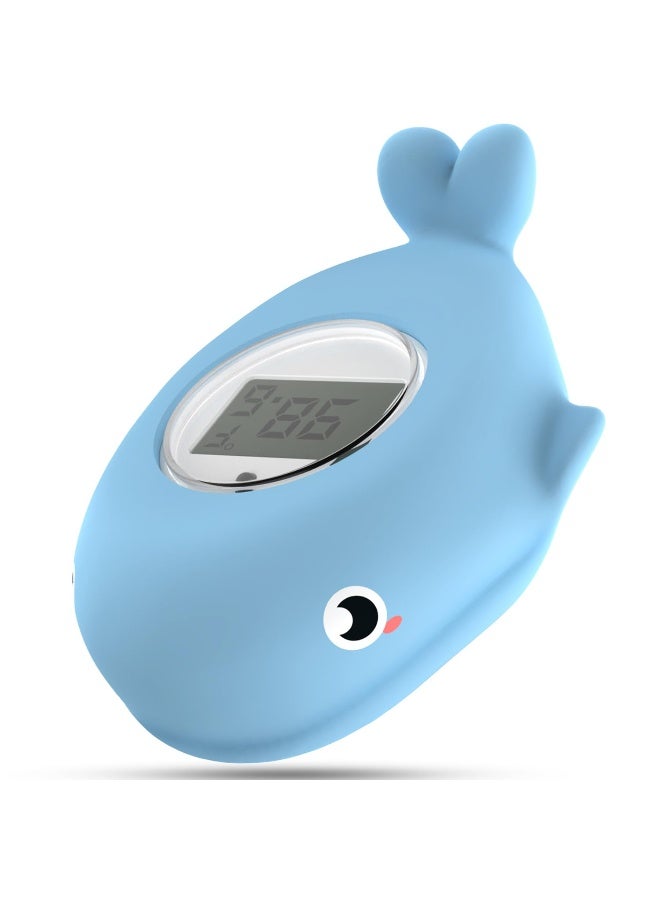 BabyElf Baby Bath Bathtub Thermometer For Infant - Safety Bath Tub Water Temperature Digital Thermometer - Floating Bathing Toy Gift For Kids Newborn Mother With Flashing Temperature Warning - Image 1