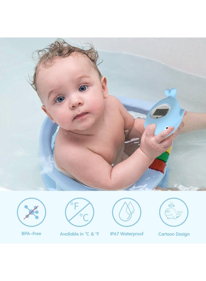 BabyElf Baby Bath Bathtub Thermometer For Infant - Safety Bath Tub Water Temperature Digital Thermometer - Floating Bathing Toy Gift For Kids Newborn Mother With Flashing Temperature Warning - Image 3