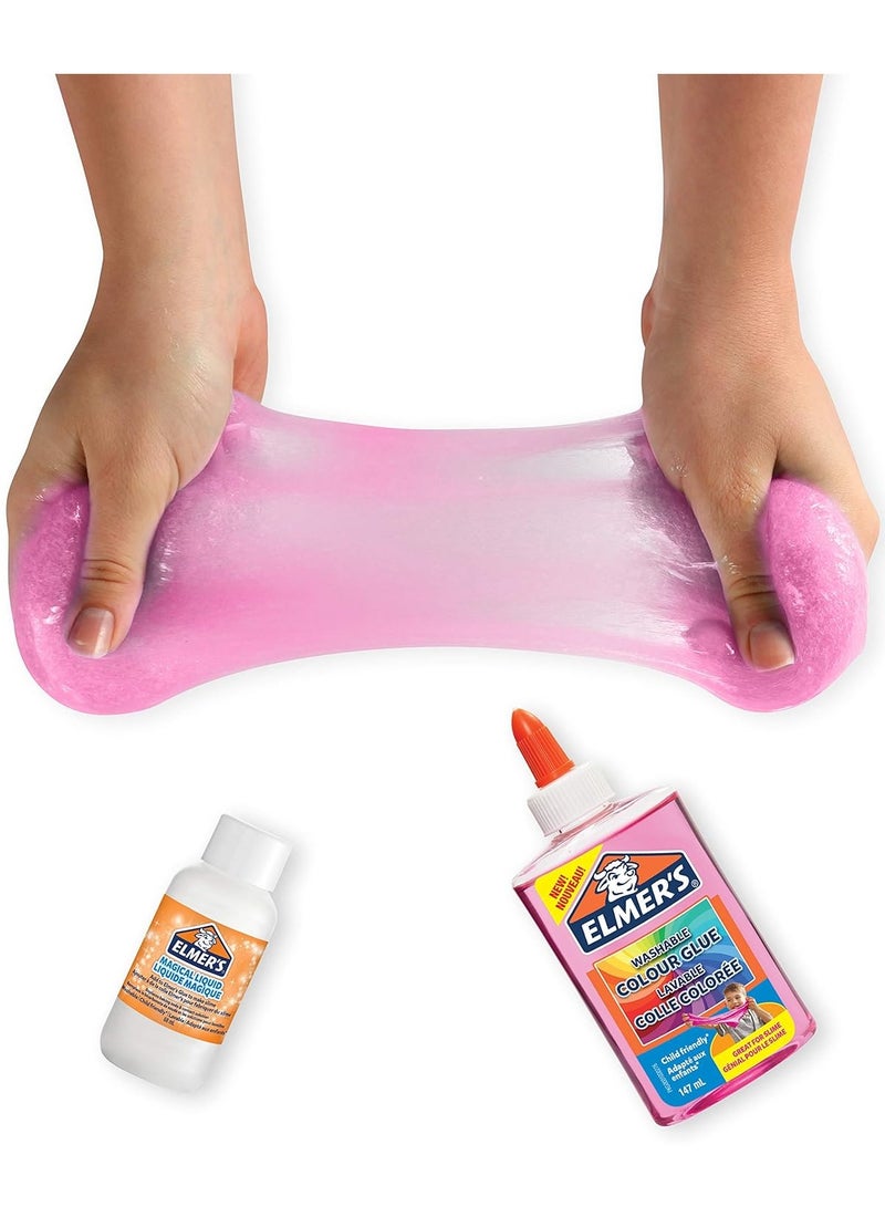 ELMER'S Translucent Colour PVA Glue (Pink) - Pack of 1 | Washable & Child-friendly | Great for Making Arts, Crafts & Slime 147 ml - Image 3