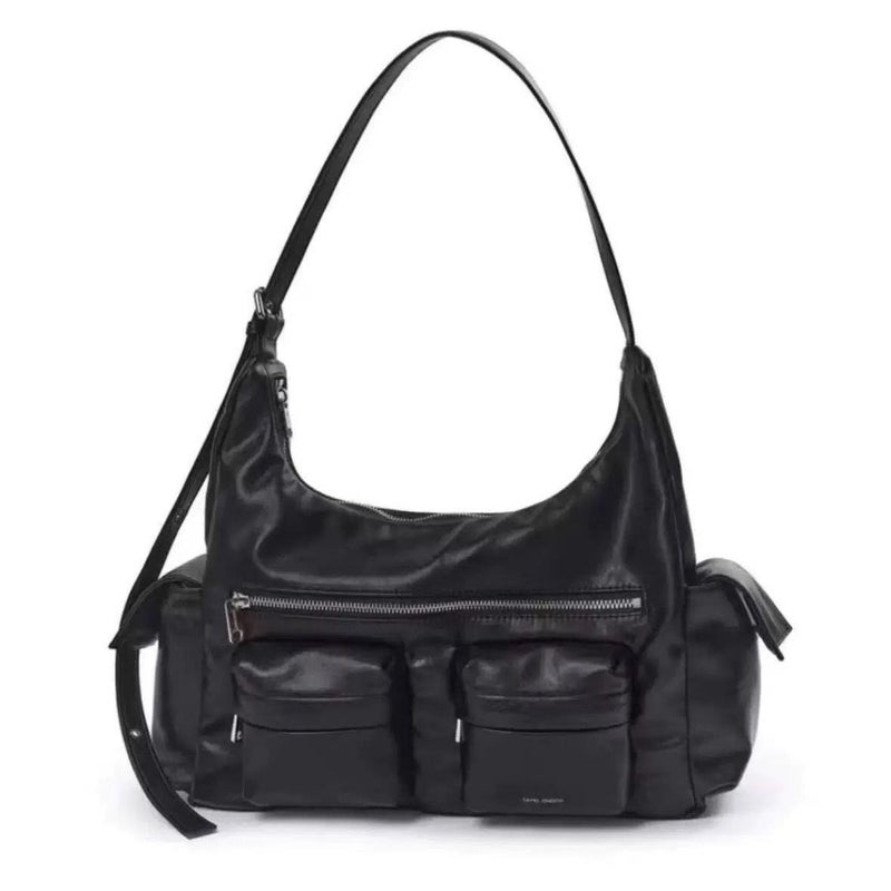 Samo Ondoh Korean Fashion Women''s Underarm Motorcycle Shoulder Bag Multi-Pocket Adjustable Crossbody Bag - Image 1