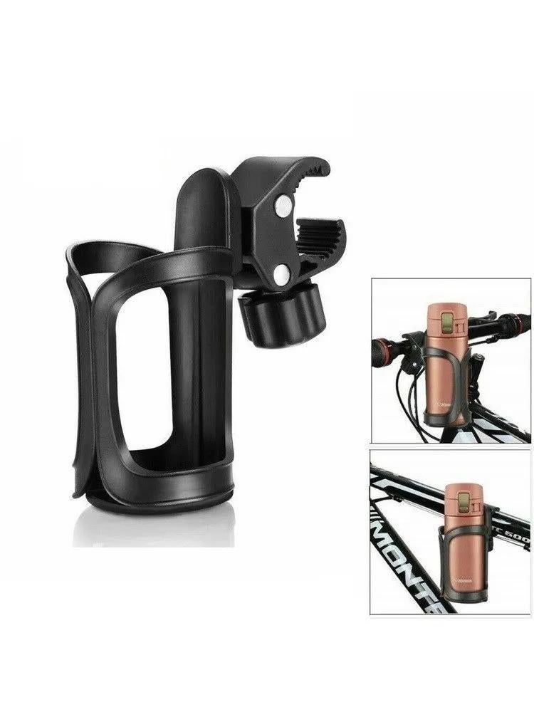 Bicycle quick-release kettle holder, trolley, children's cart accessories cup holder, universal no-punching, black-knob handle - Image 2