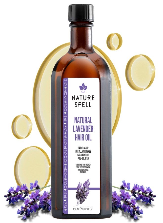 Nature Spell Lavender Oil for Hair & Skin, Designed for Dandruff and Itchy Scalp, Reduce Skin Irritation and Promote Restful Sleep, 5.07 Fl Oz - Image 1