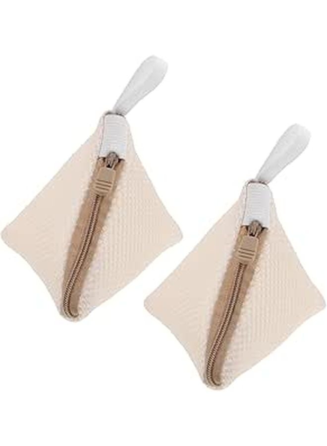 2pcs Delicates Laundry Bags Polyester Mesh Wash Bags for Underwear Travel Use - Image 1