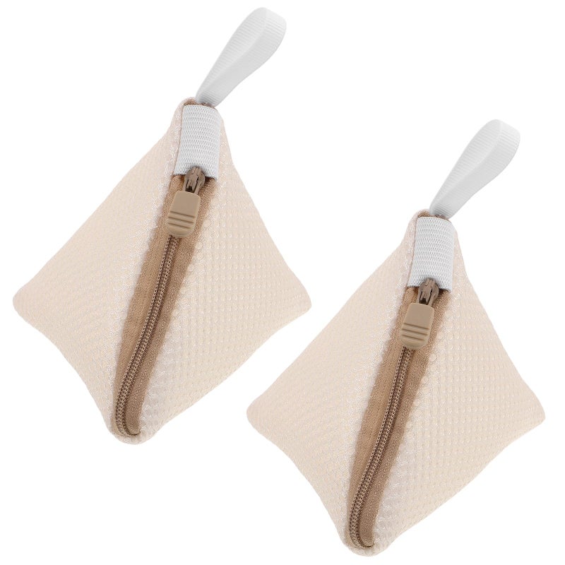 2pcs Delicates Laundry Bags Polyester Mesh Wash Bags for Underwear Travel Use - Image 2