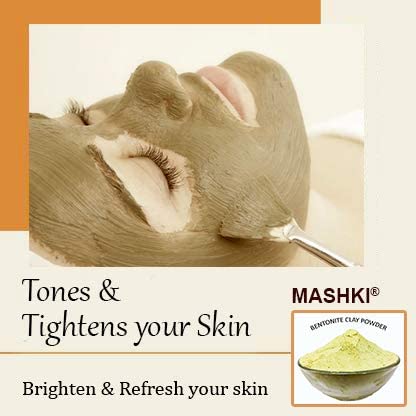 MASHKI Multani Mitti For Glowing Skin and Hair Fullers EarthCalcium Bentonite Clay For Hair Pack Multani Mitti for Face Pack Powder Commercial Purpose Use 3 - Image 2