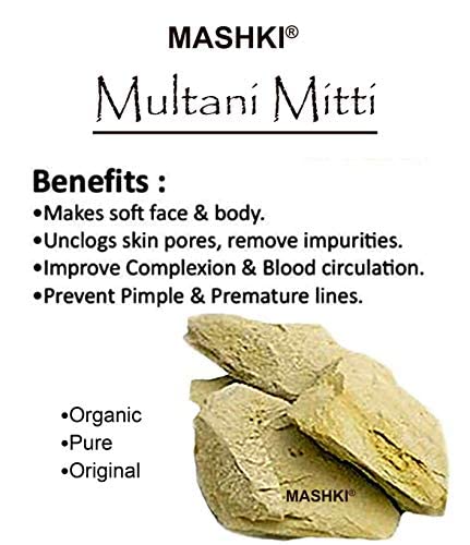 MASHKI Multani Mitti For Glowing Skin and Hair Fullers EarthCalcium Bentonite Clay For Hair Pack Multani Mitti for Face Pack Powder Commercial Purpose Use 3 - Image 5